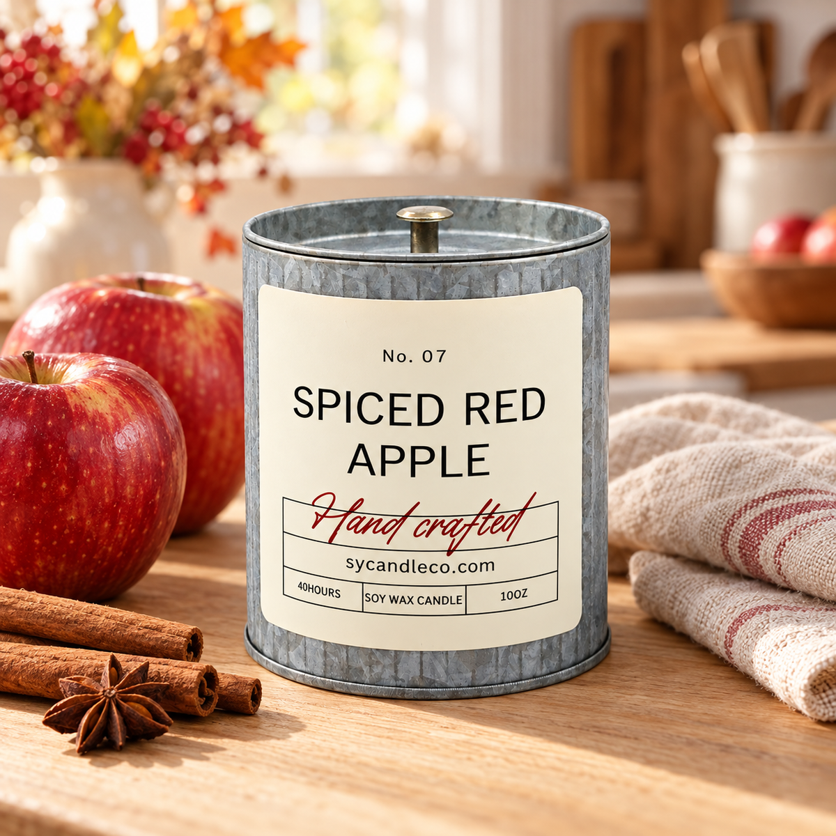 Driftless Studio / Spiced Red Apple Soy Candle