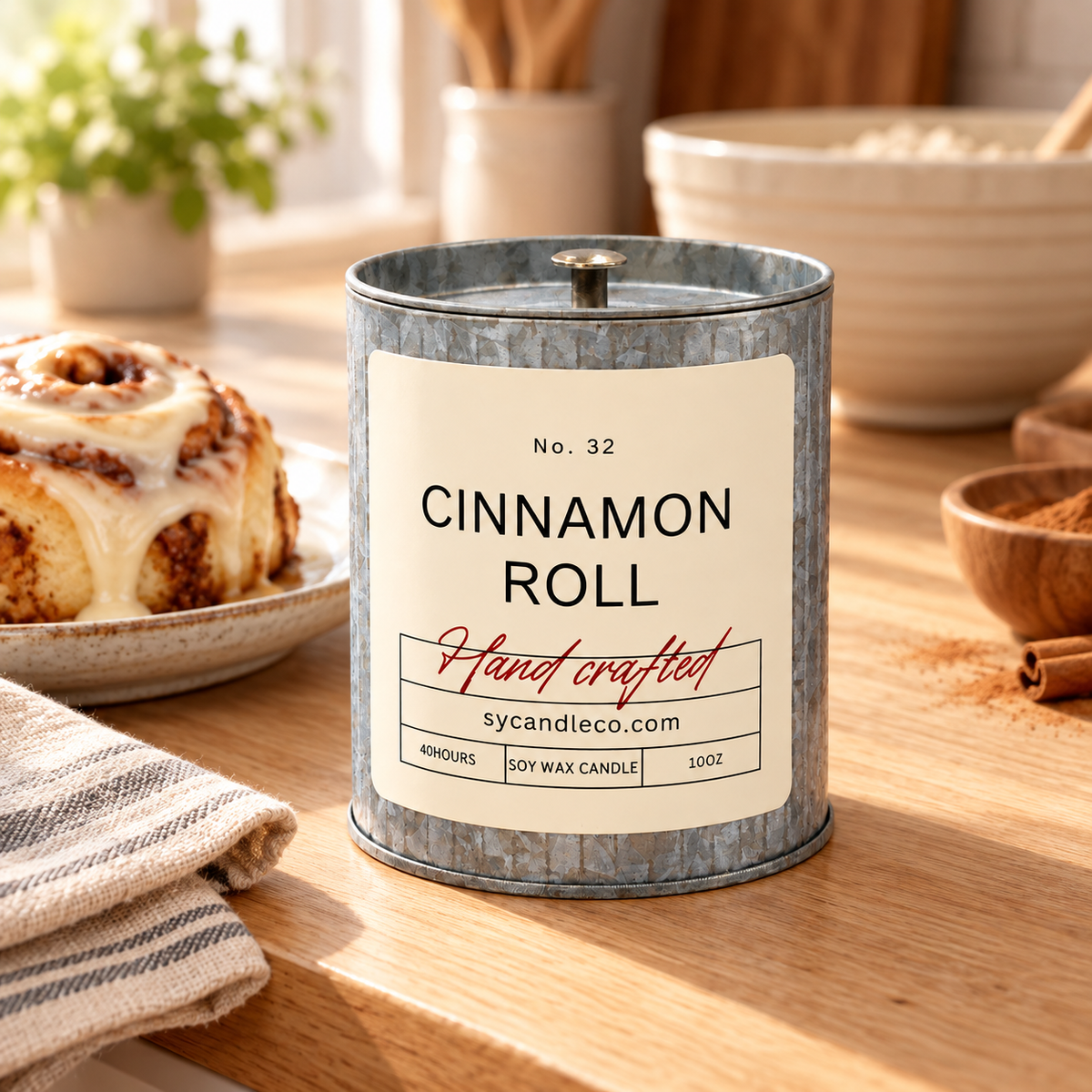 Driftless Studio / Cinnamon Roll Soy Candle