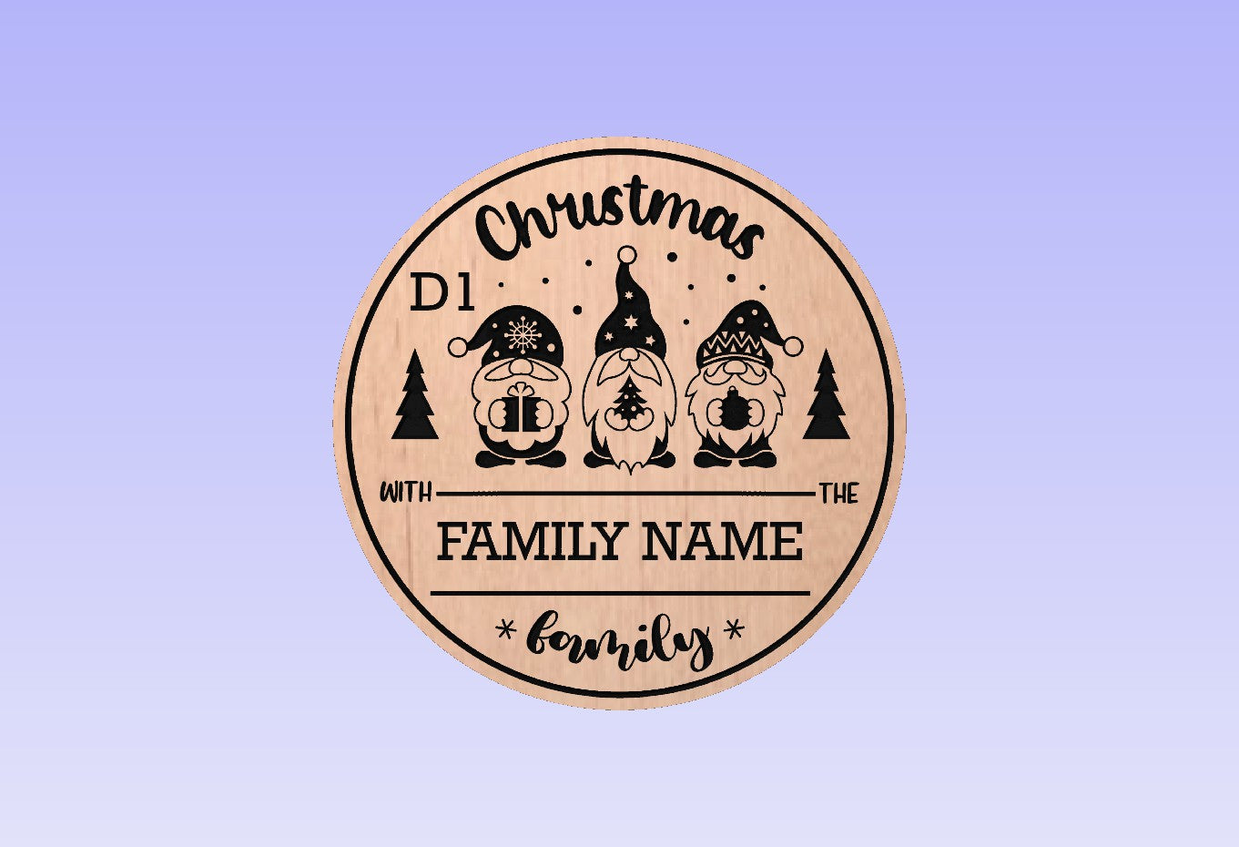 D1 Christmas Door Hanger