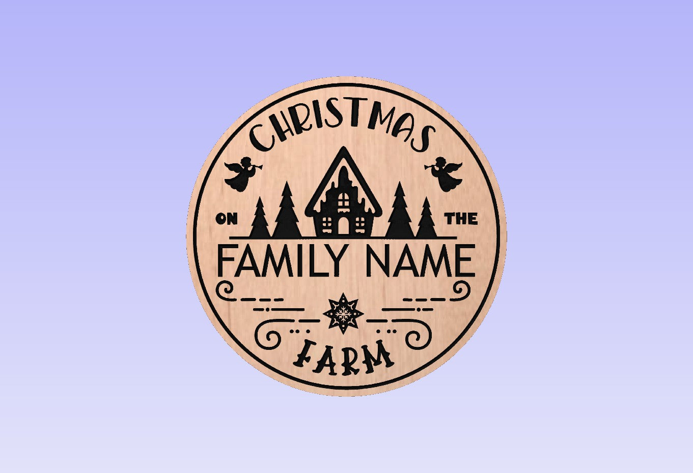 D2 Christmas Door Hanger