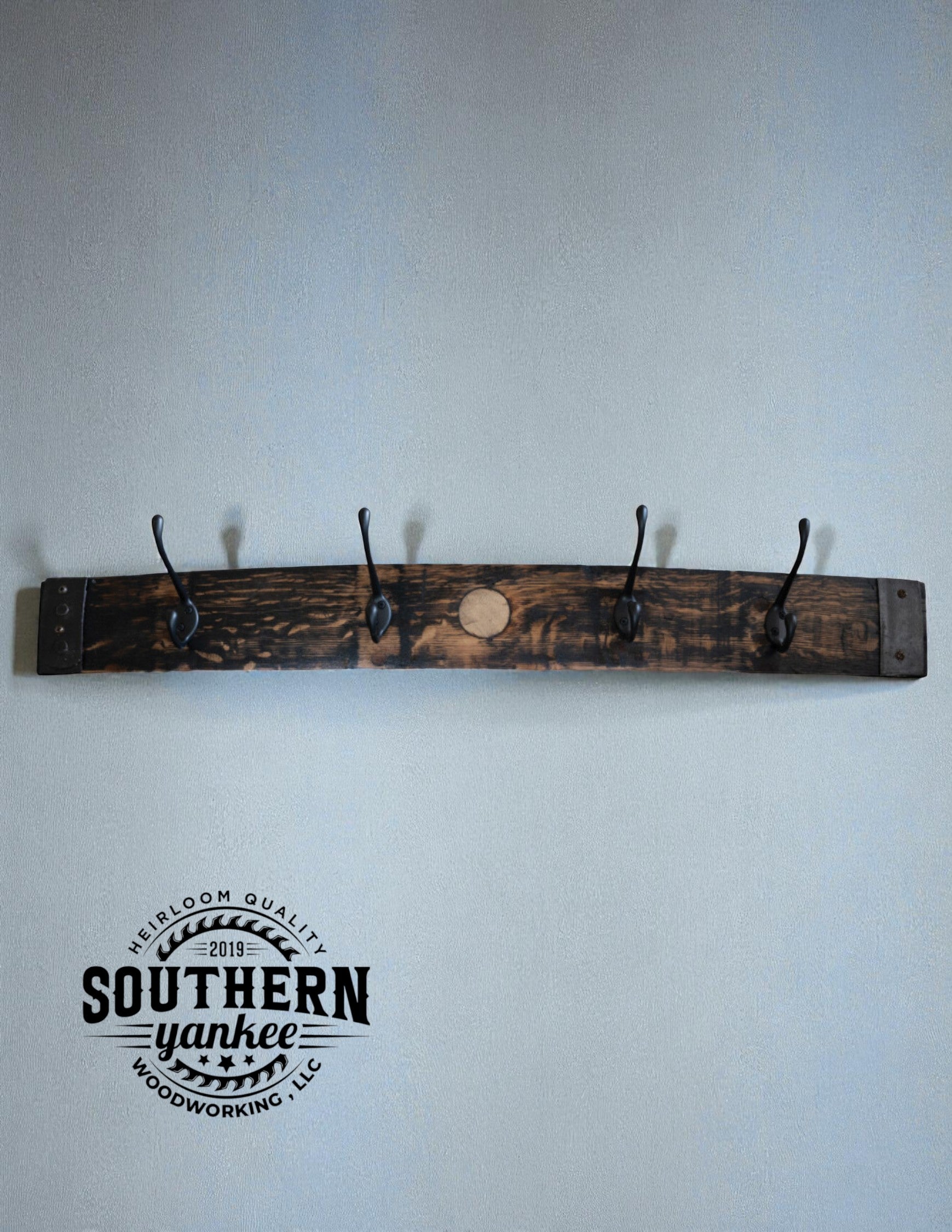 1773 Boston Harbor Coat Rack (Stave Wall Mount)