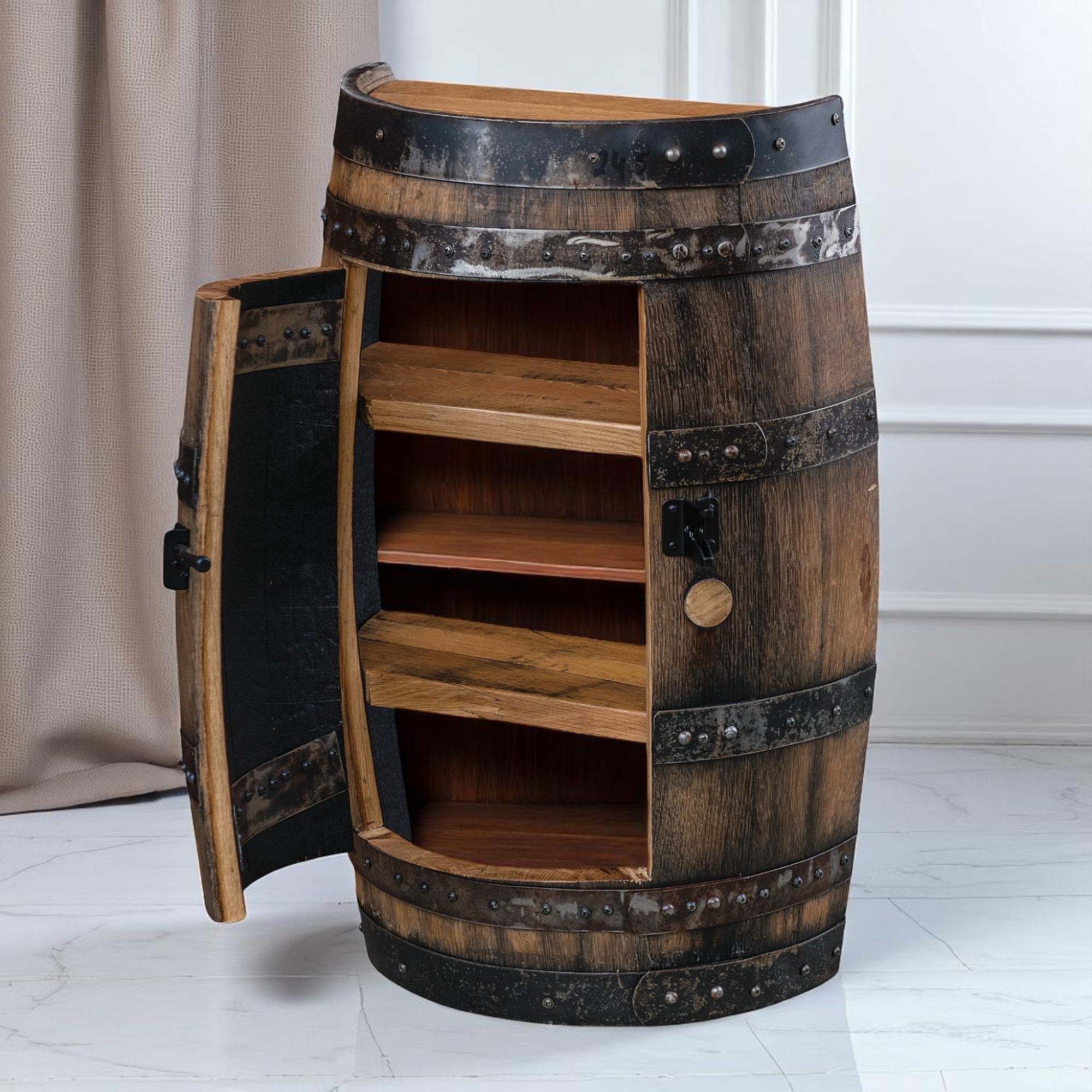 1773 Boston Harbor Medium Half Barrel Shelf (Locking)