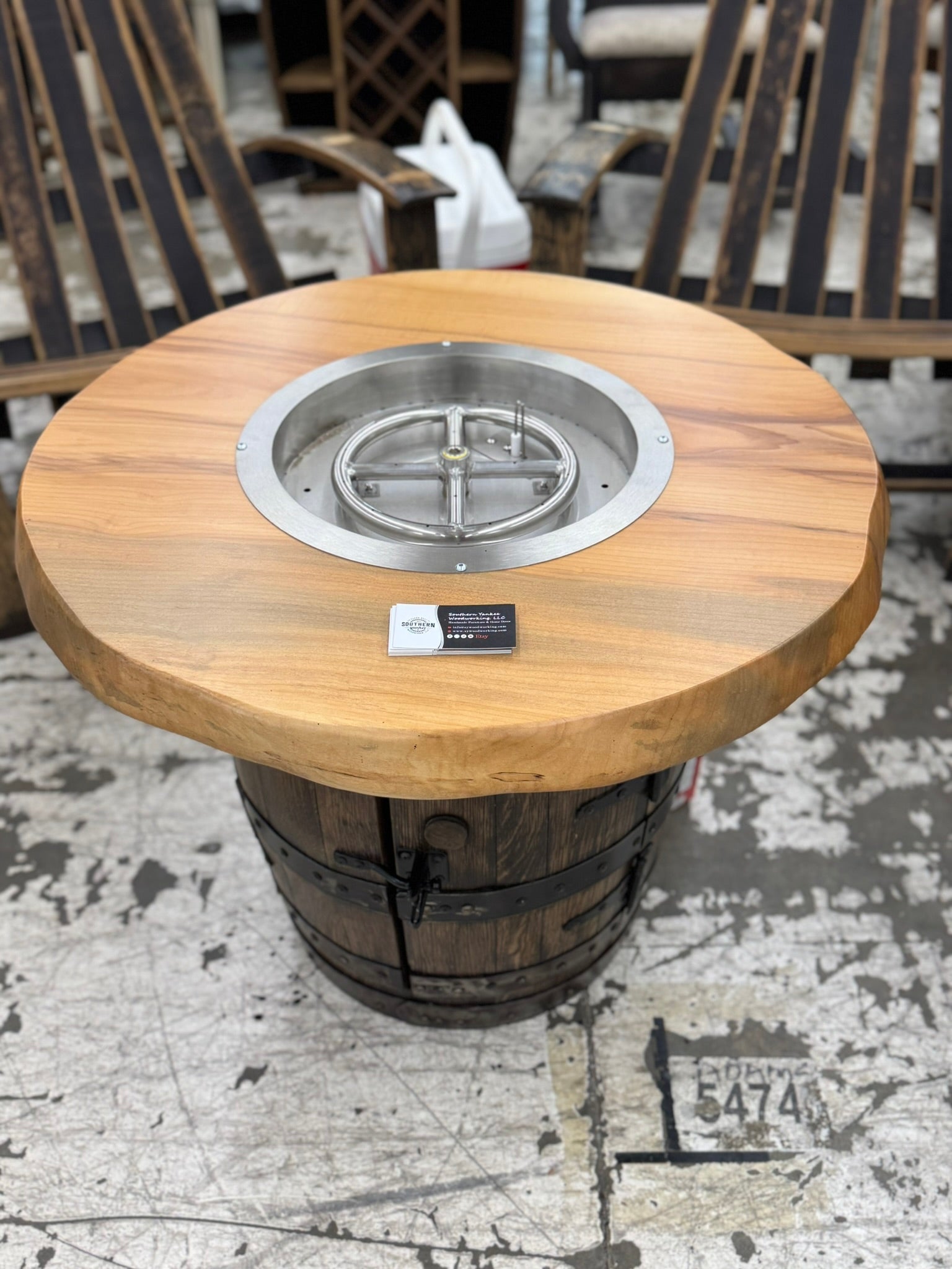 1773 Boston Harbor Full Barrel Fire Pit (Storage Base)