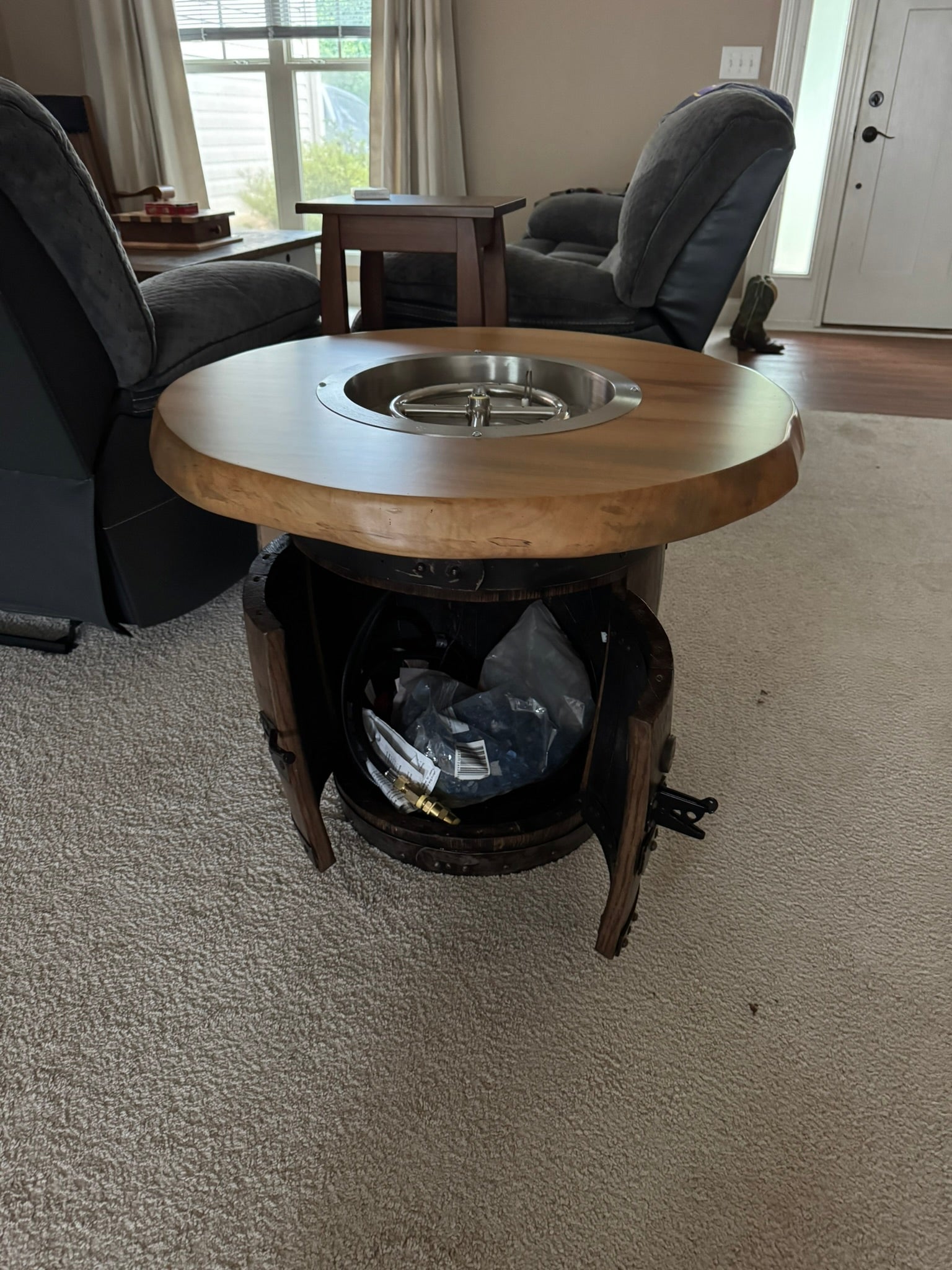 1773 Boston Harbor Full Barrel Fire Pit (Storage Base)