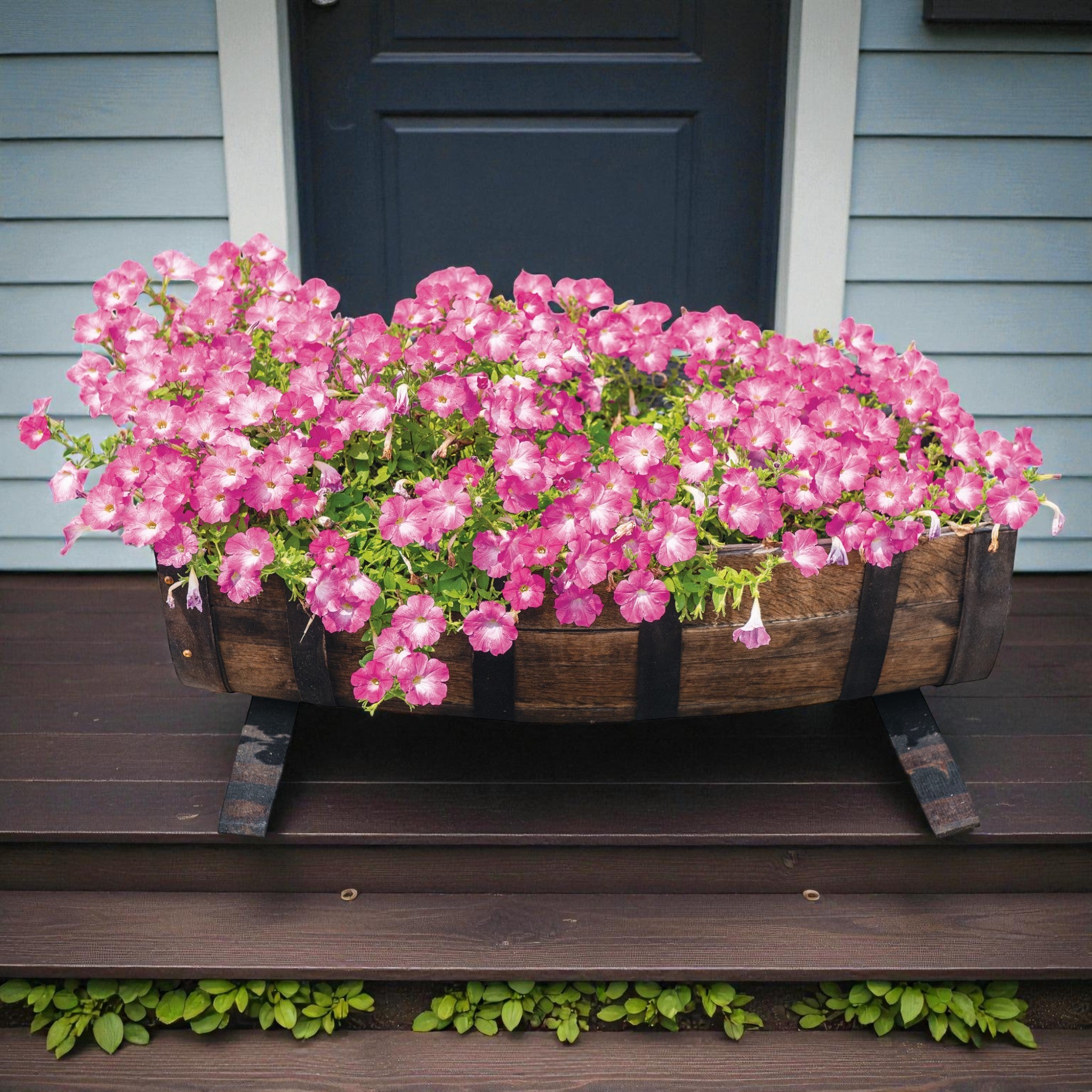 1773 Boston Harbor Half Barrel Planter