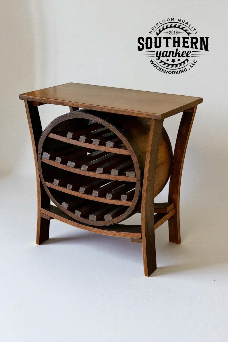1773 Boston Harbor Barrel Wine Rack