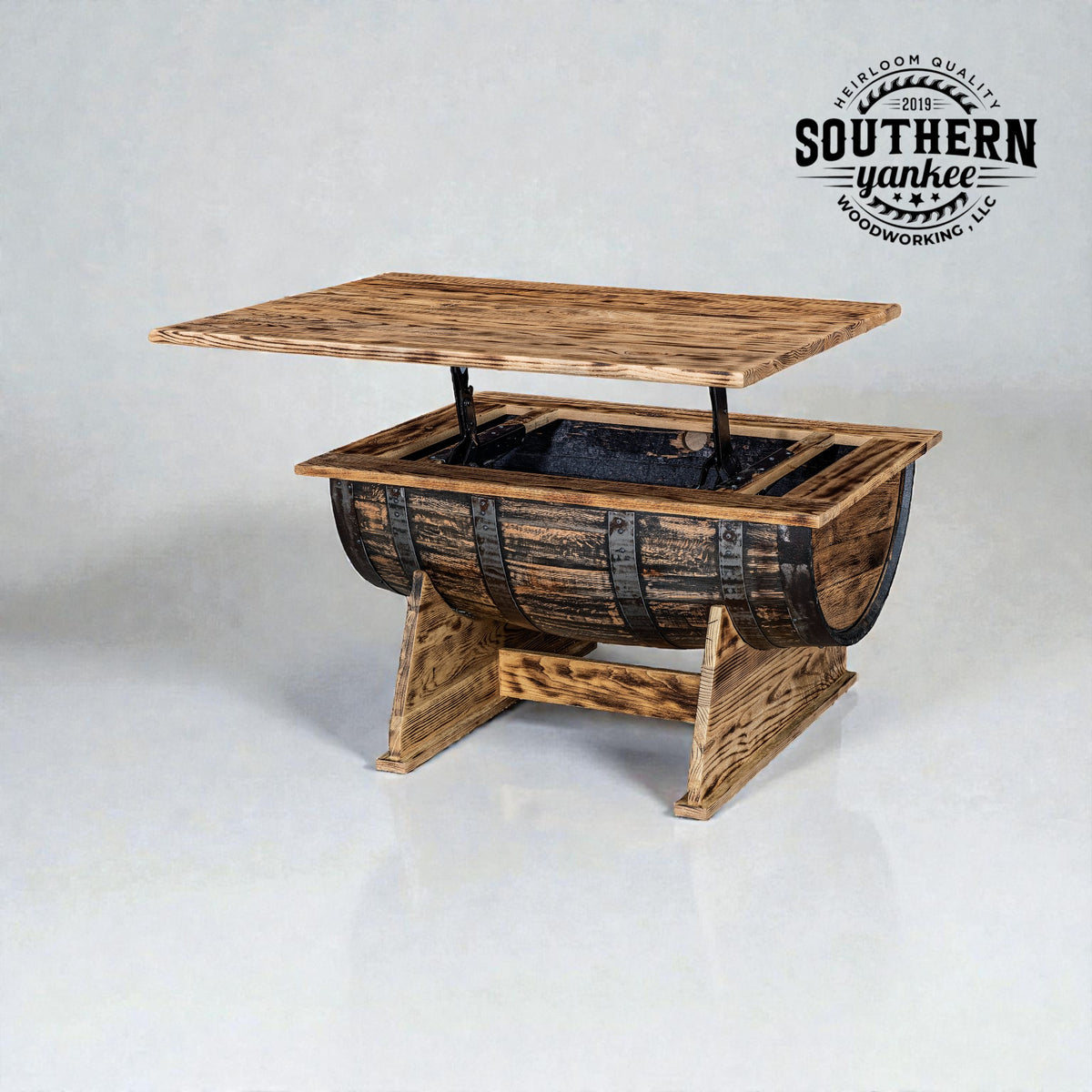 1773 Large Barrel Coffee Table