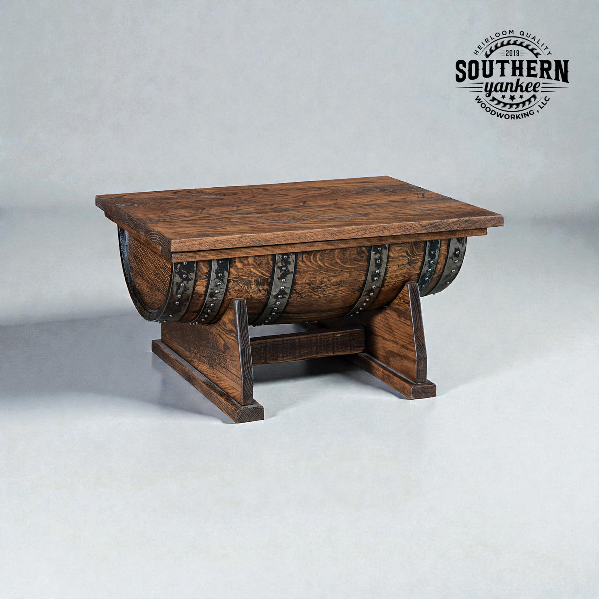 1773 Large Barrel Coffee Table (Flip Top)