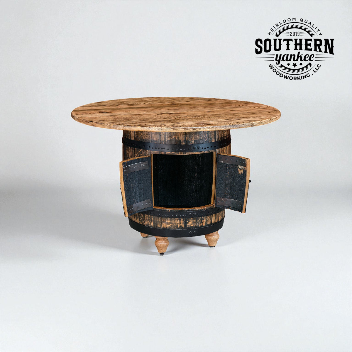1773 Half Barrel Table