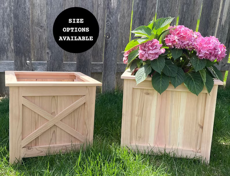 Square Planter Box-Classic or Farmhouse