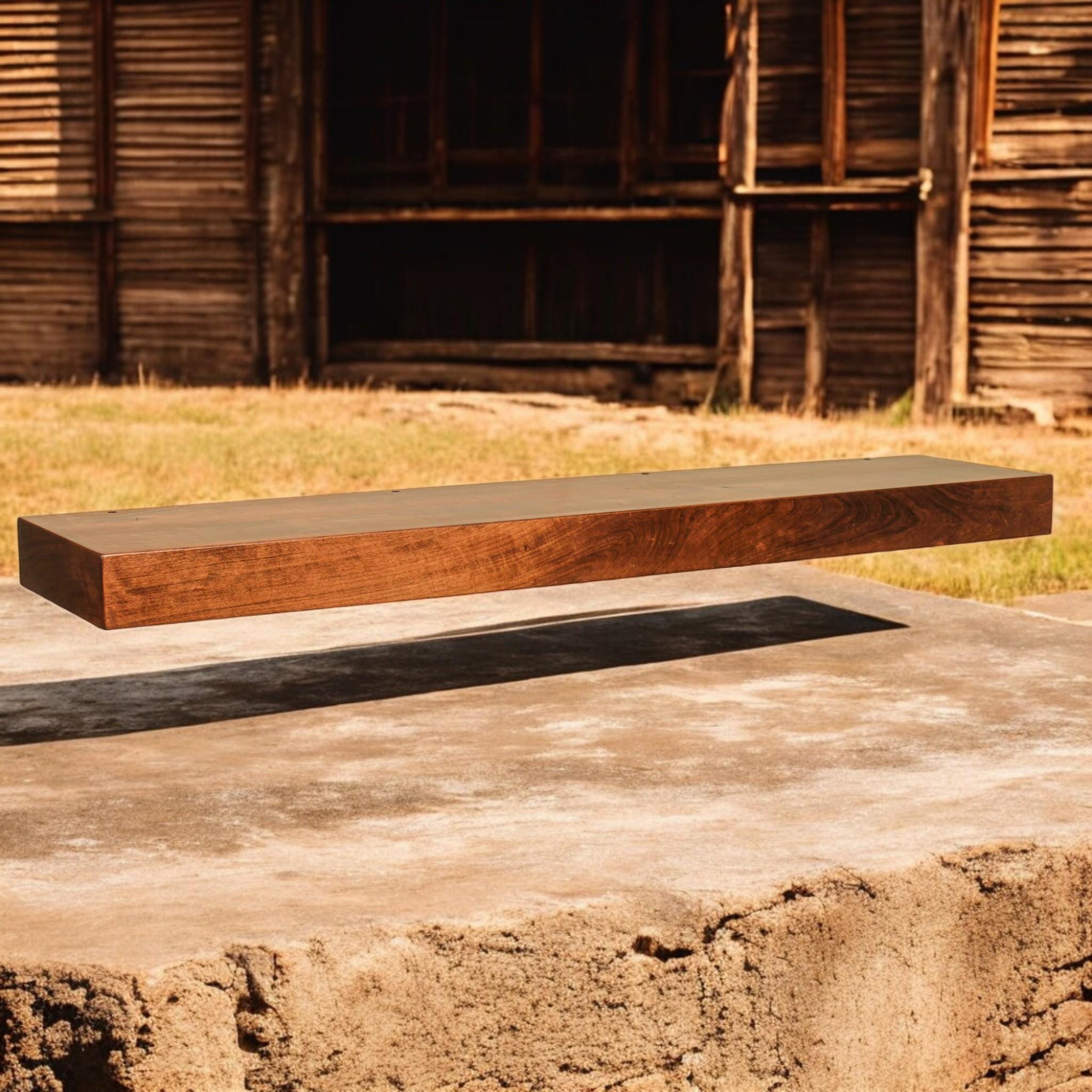 Hardwood Floating Shelves