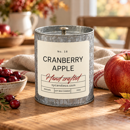 Driftless Studio / Cranberry Apple Soy Candle