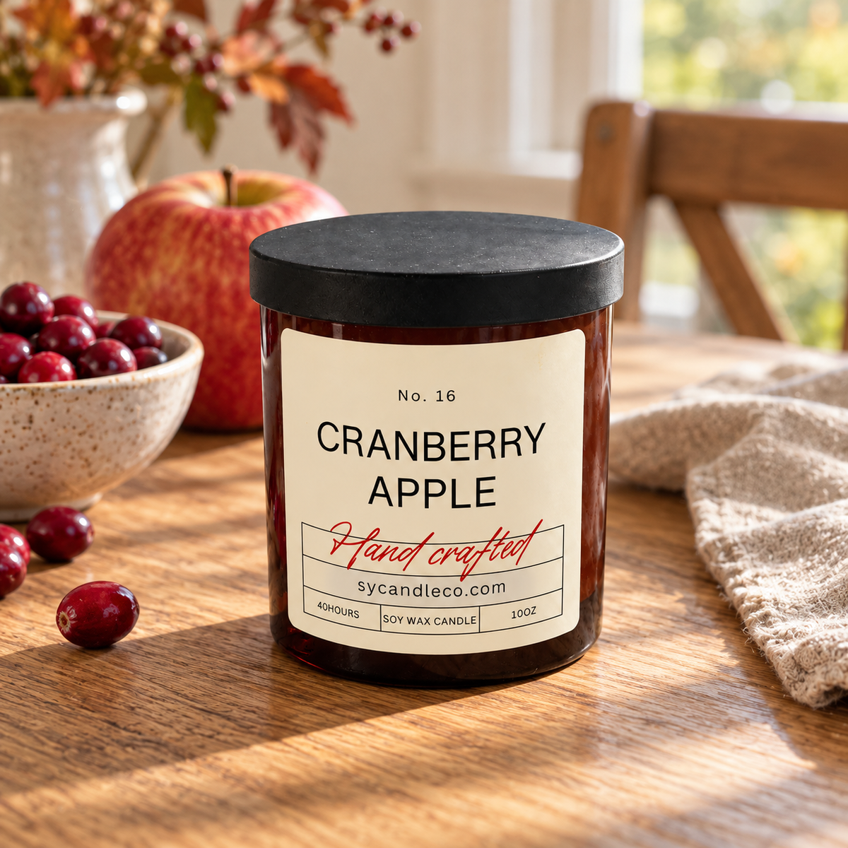 Driftless Studio / Cranberry Apple Soy Candle