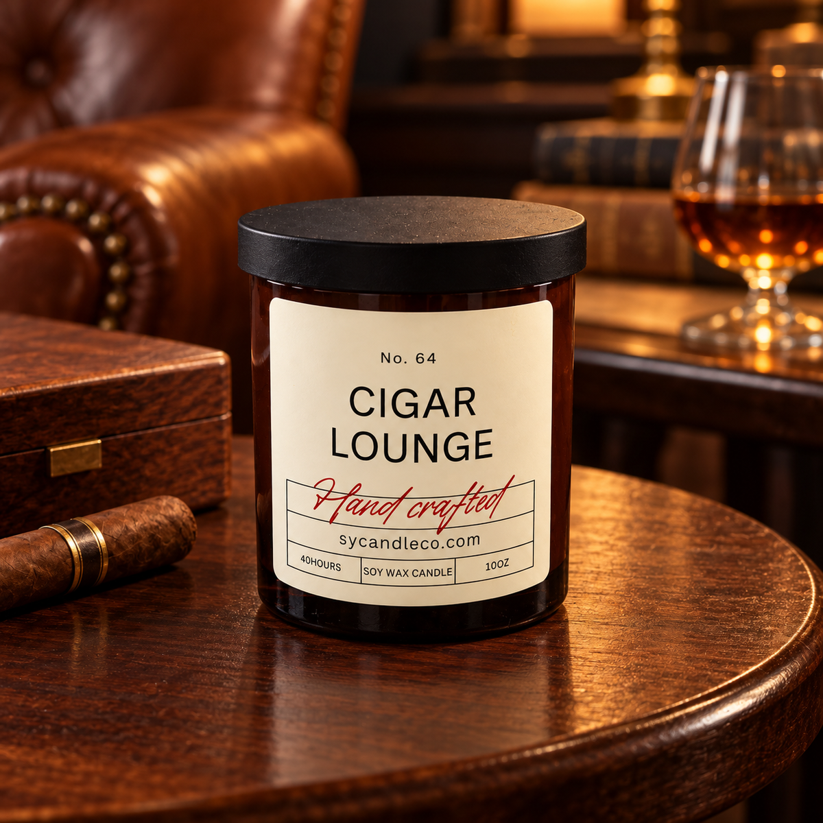 Driftless Studios / Cigar Lounge Soy Candle