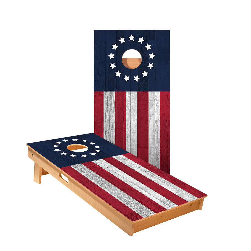 Betsy Ross flag Cornhole Board