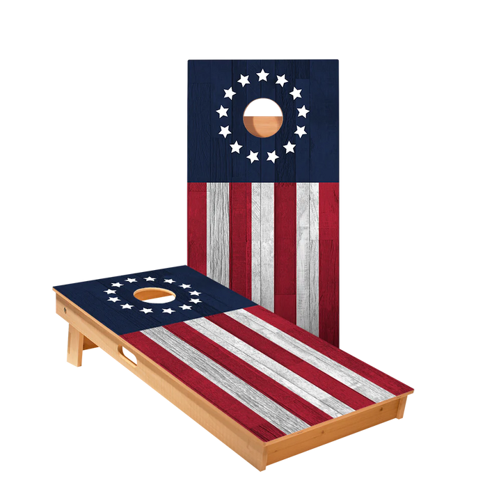 Betsy Ross flag Cornhole Board