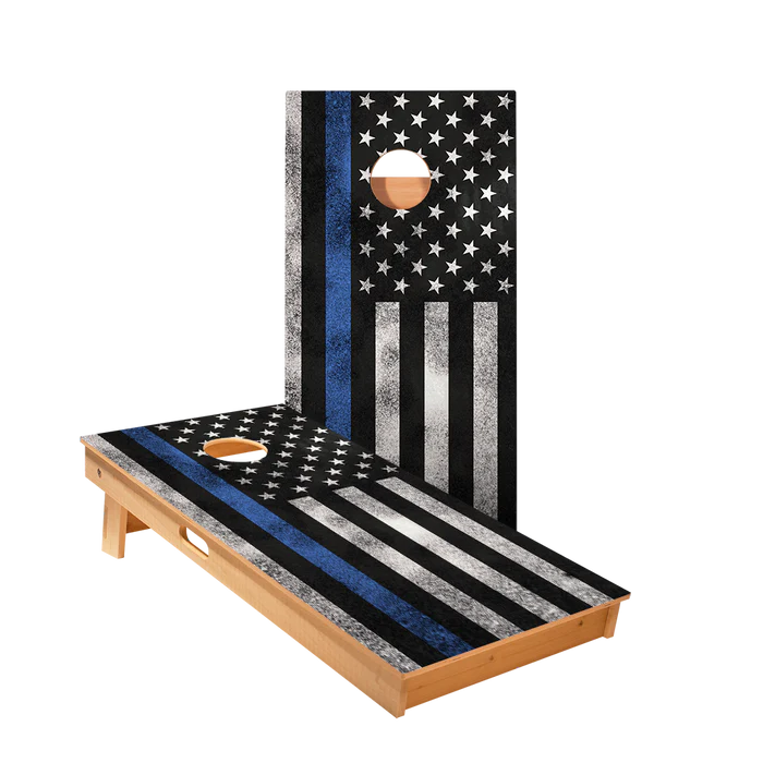 Thin Blue Line Cornhole Board