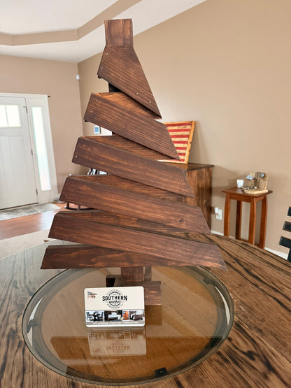 Rustic Wooden Christmas Tree