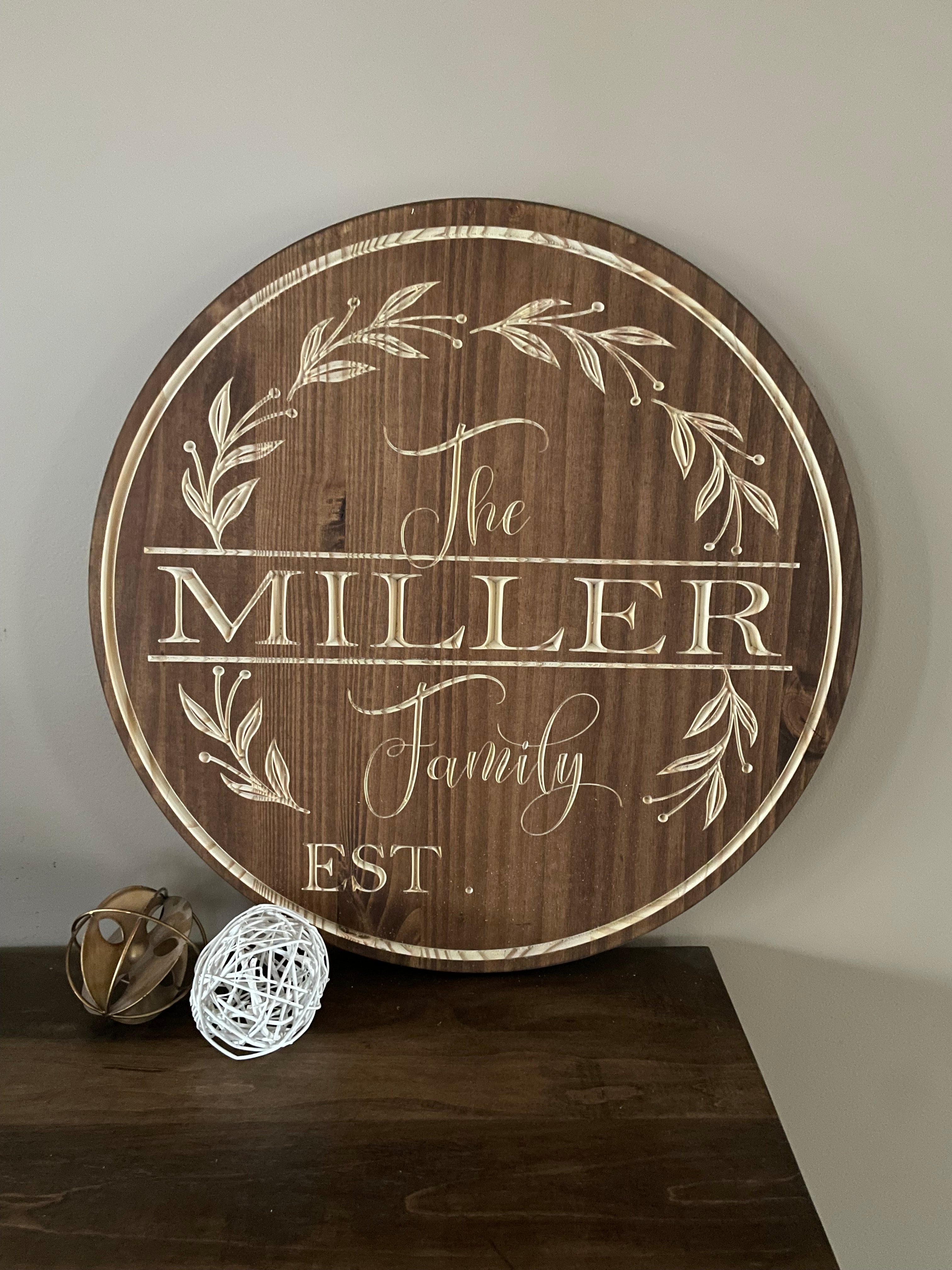 Personalized 18" Farmhouse Door & Wall hanger