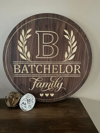 Personalized 18" Farmhouse Door & Wall hanger