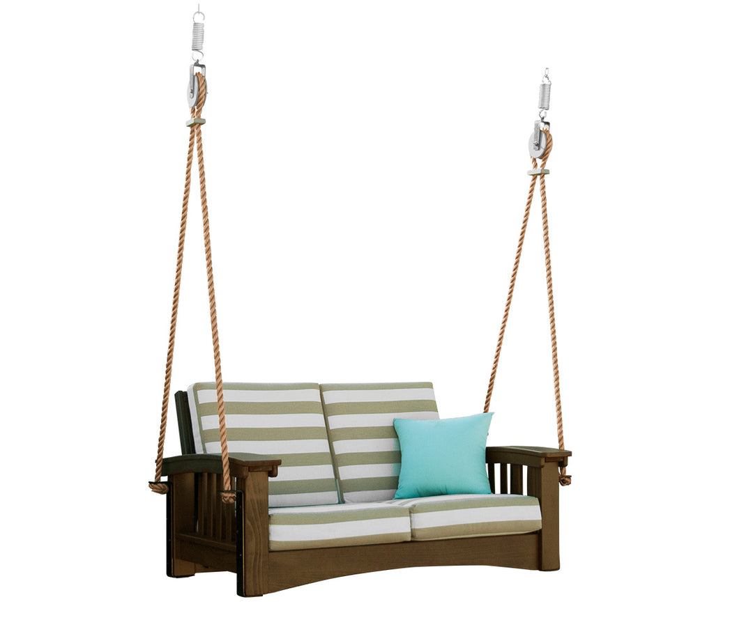 Mission style LOUNGE swing