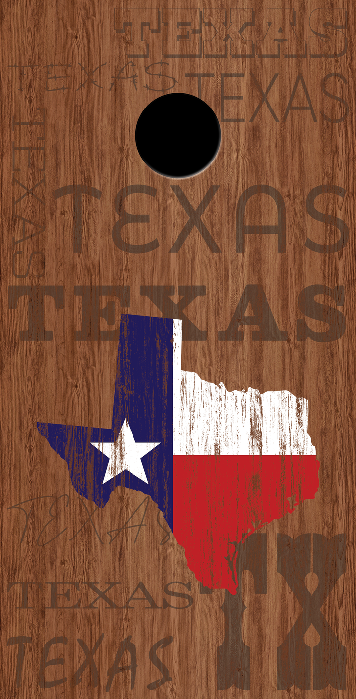 Native Texas Cornhole Board