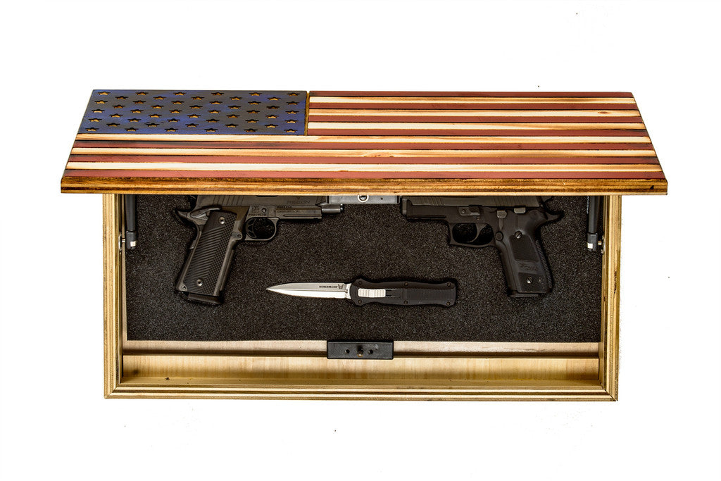 Old Glory" Red & Blue Rustic Flag