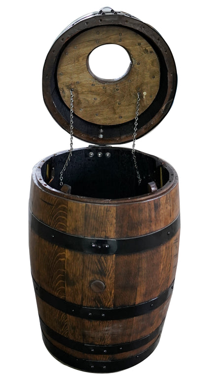 1773 Boston Harbor Medium Barrel Trash Can (26 Gal)