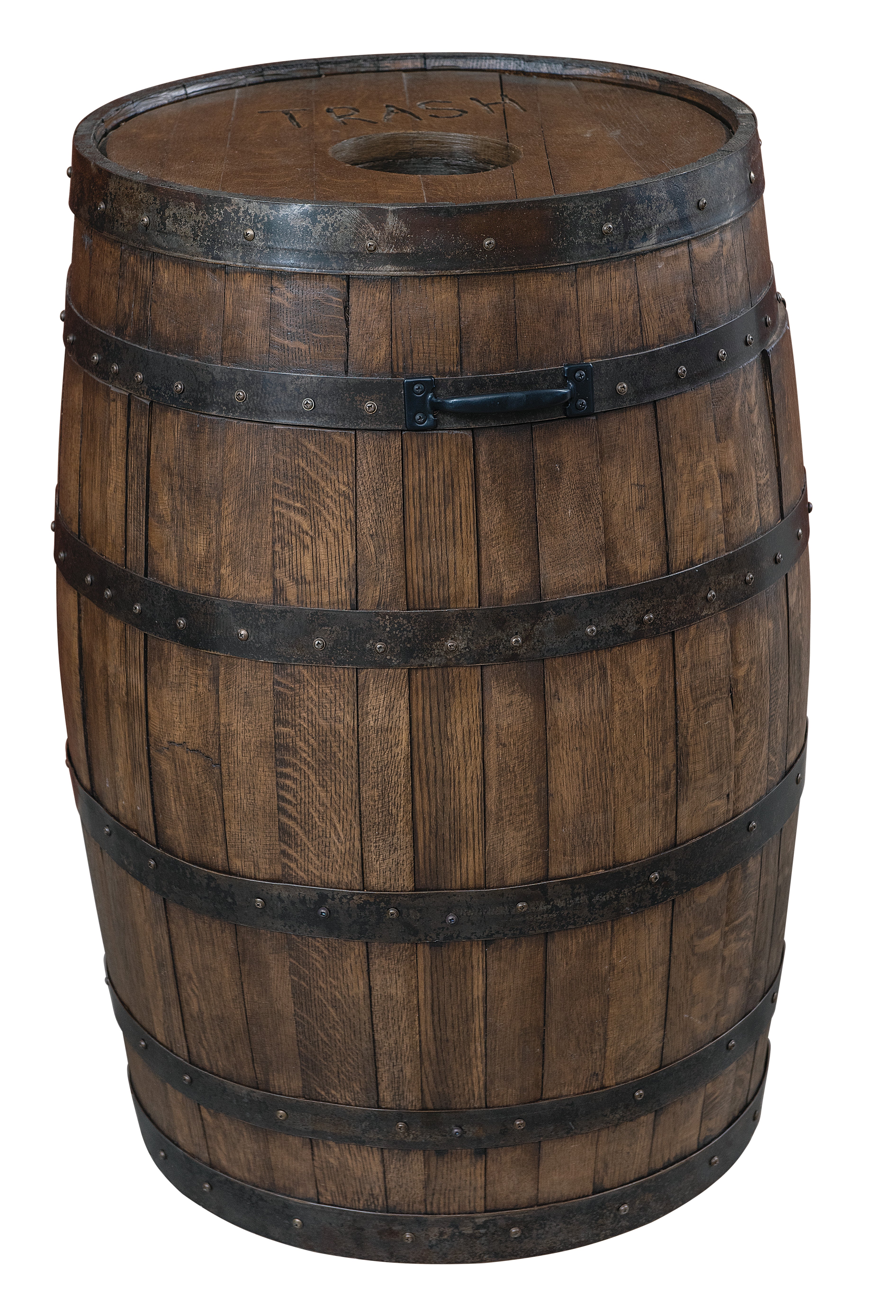 1773 Boston Harbor Large Barrel Trash Can