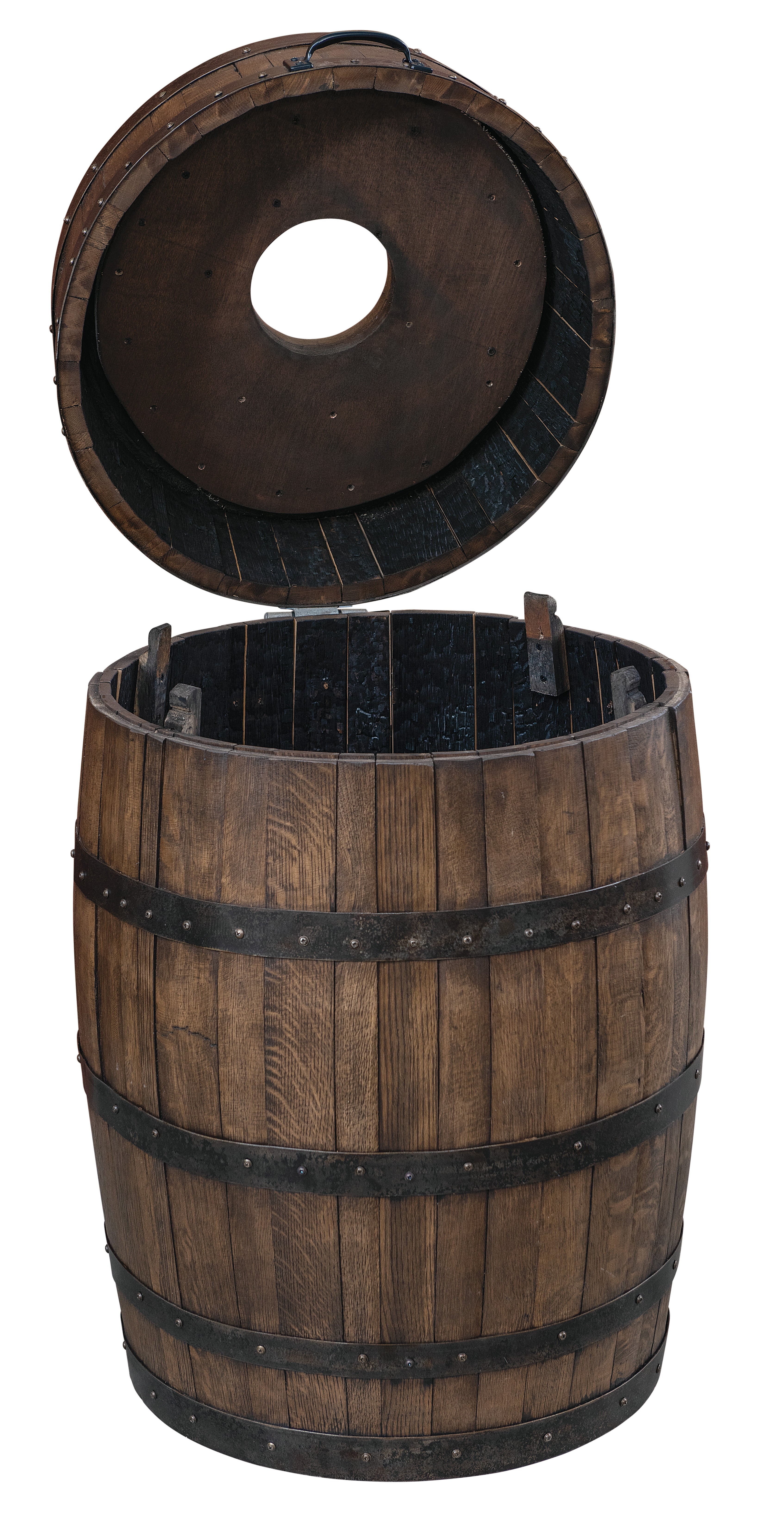 1773 Boston Harbor Large Barrel Trash Can