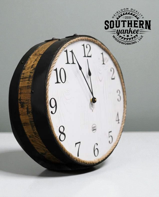 1773 Boston Harbor Barrel-Top Clock (17")