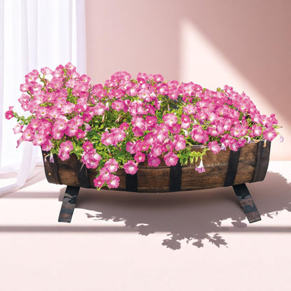 1773 Boston Harbor Half Barrel Planter