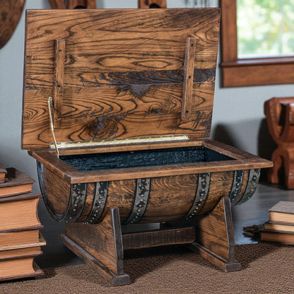 1773 Boston Harbor Medium Barrel Coffee Table (Lift-Top)