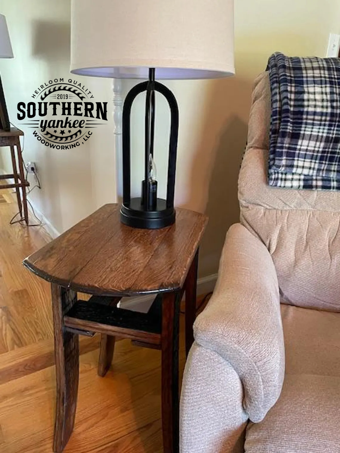 1773 Boston Harbor Cooperage End Table