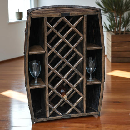 1773 Boston Harbor Full Barrel Wine Rack