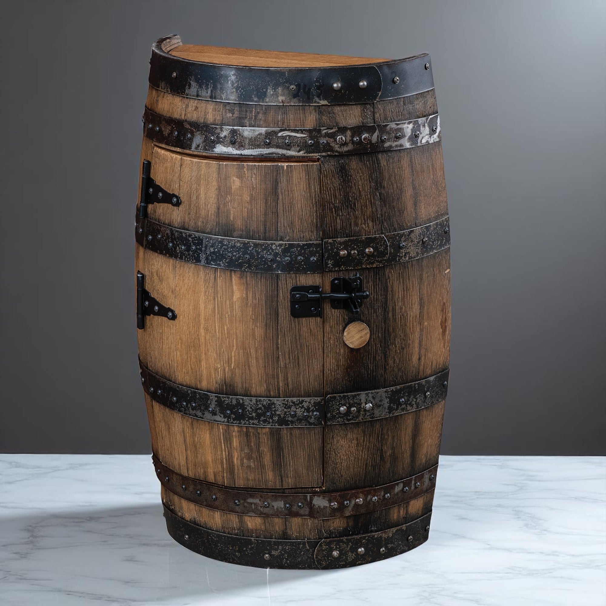 1773 Boston Harbor Medium Half Barrel Shelf (Locking)