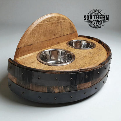 1773 Boston Harbor Barrel Pet Feeder