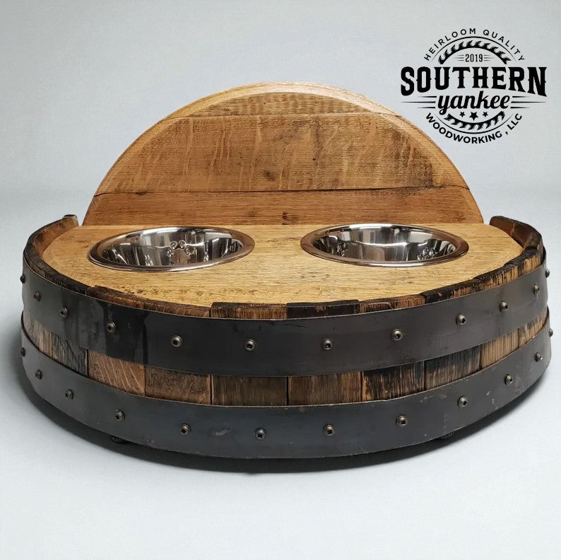 1773 Boston Harbor Barrel Pet Feeder