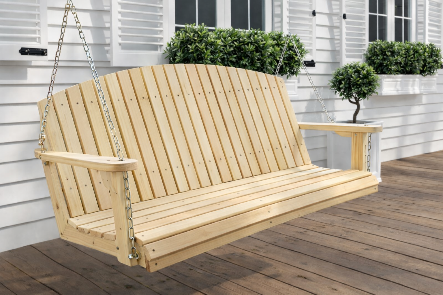 The Crescent Porch Swing