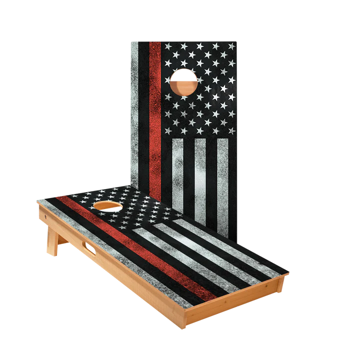 Thin Red Line Cornhole Board