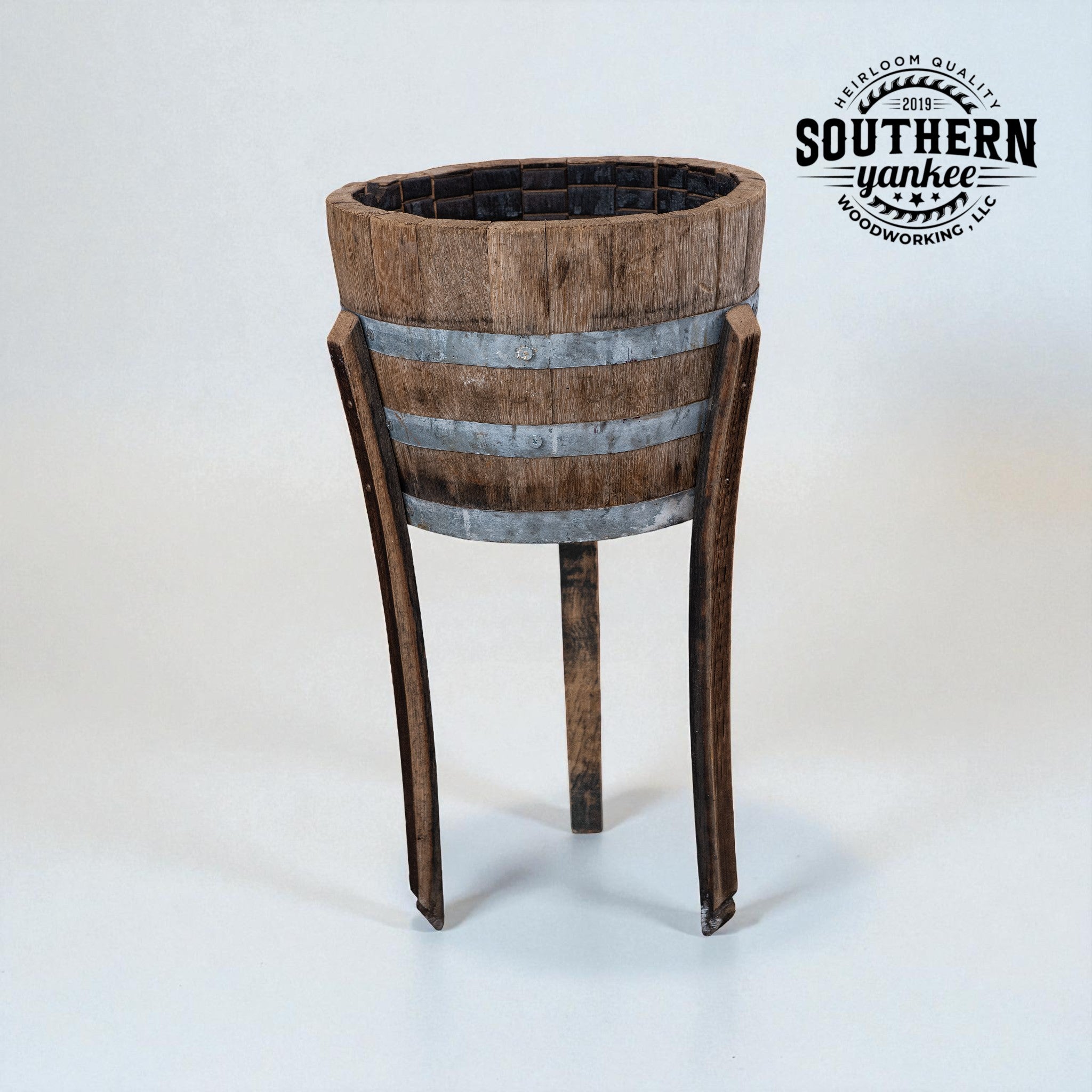 Barrel Planter with legs