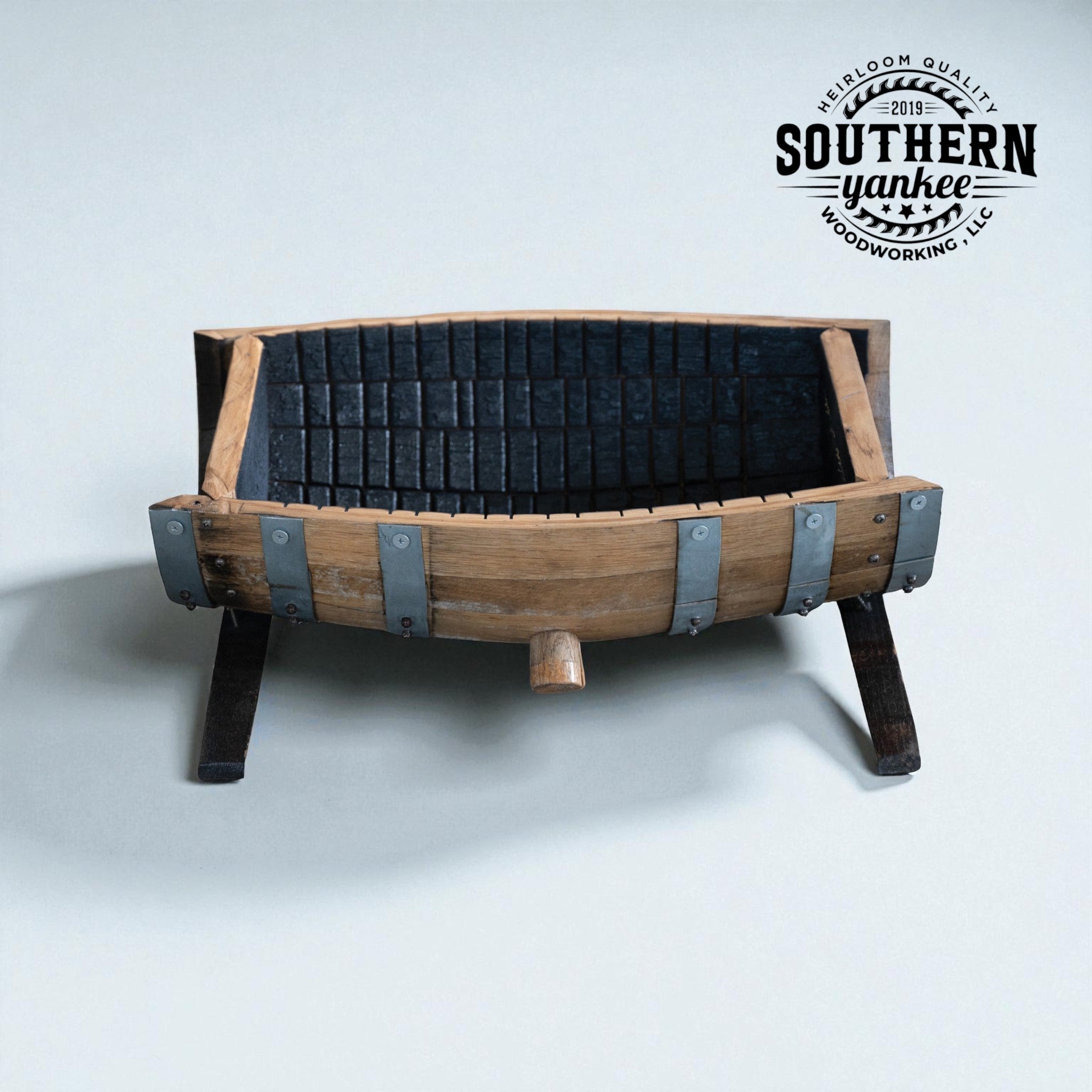 Large barrel flower Bed (Round legs)