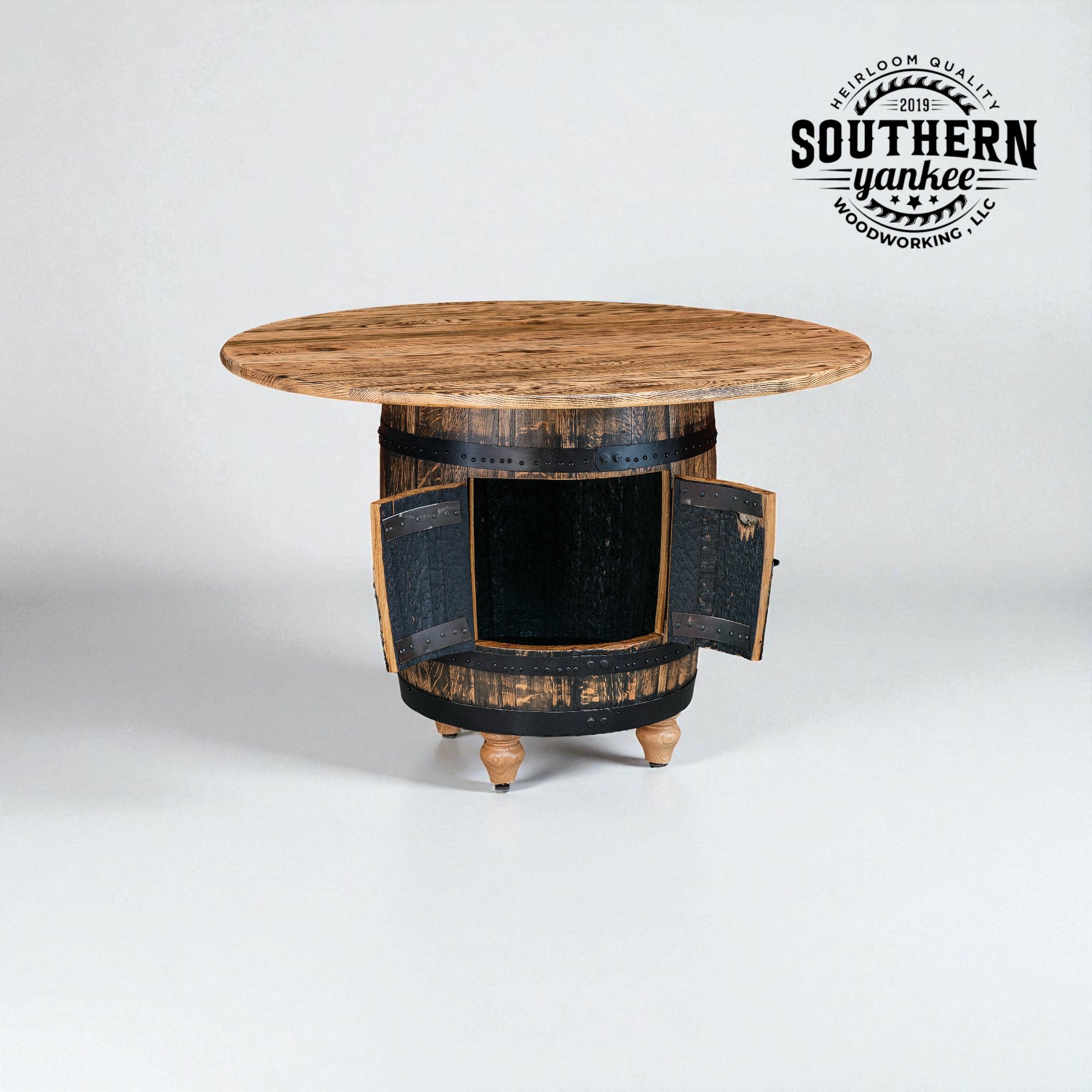 Half Barrel Table