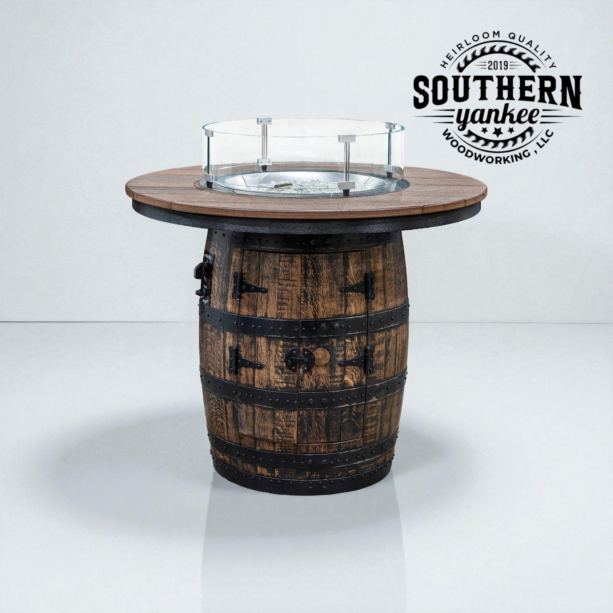Full barrel fire pit