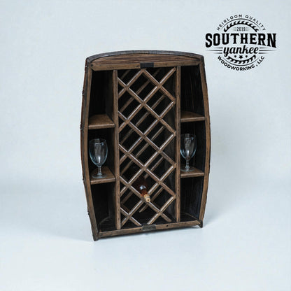 Lg Barrel -Full Barrel hutch w/ lazy suzan