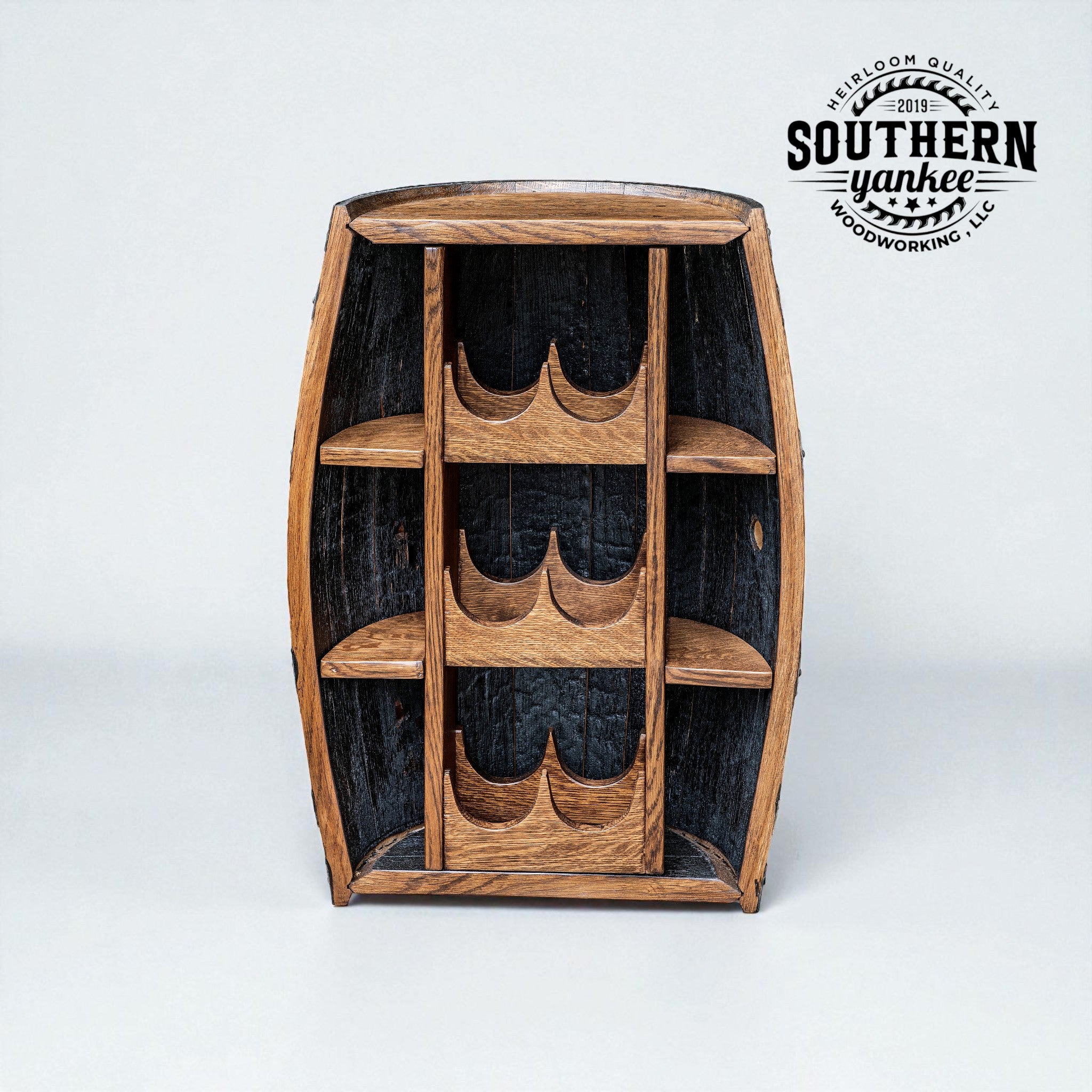 Lg Barrel -Full Barrel hutch w/ lazy suzan