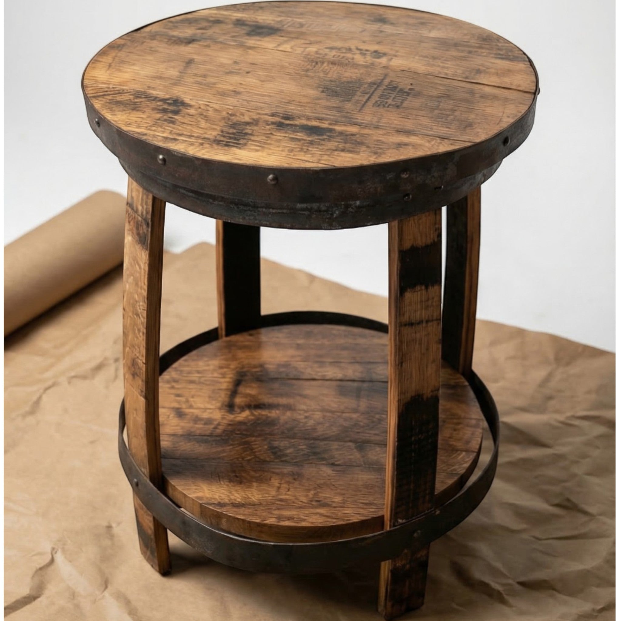 Cooperage barrel lid table