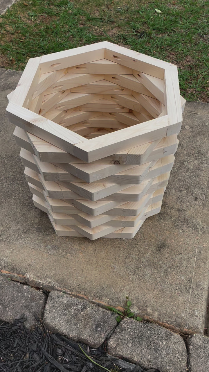 Layered Octagon Planter Boxes