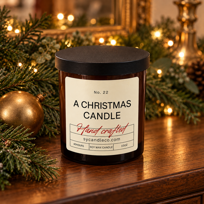 A Christmas Candle soy candle — amber lifestyle